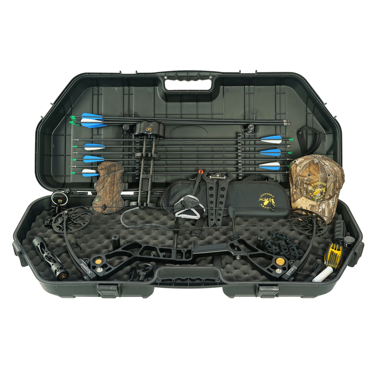 Evercatch Scorpian 19-30" COMPOUND BOW & ARROW HUNTING TARGET ARCHERY 20-70LBS Bow Case
