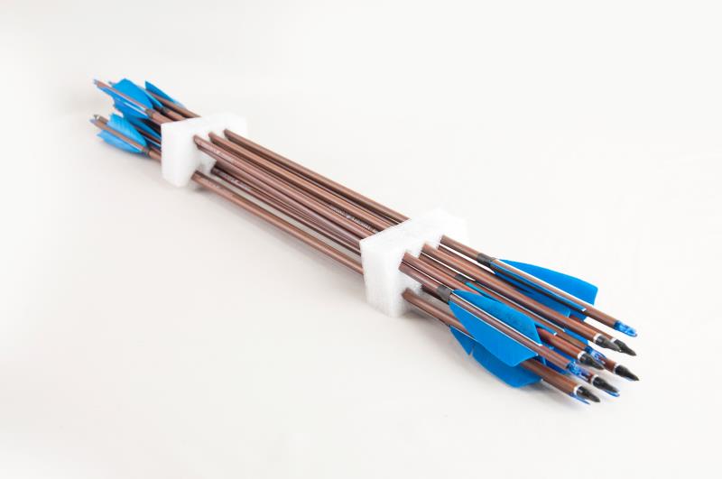 Topoint Pure Carbon Wood Wrap Arrows Feather Fletching For Recurve Hunting Bow Longbow