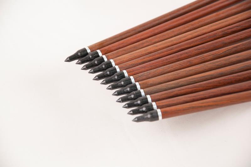 Topoint Pure Carbon Wood Wrap Arrows Feather Fletching For Recurve Hunting Bow Longbow