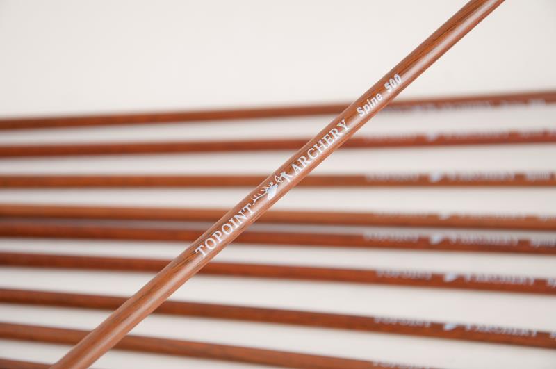 Topoint Pure Carbon Wood Wrap Arrows Feather Fletching For Recurve Hunting Bow Longbow
