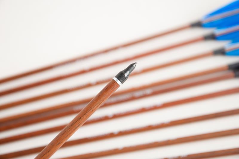Topoint Pure Carbon Wood Wrap Arrows Feather Fletching For Recurve Hunting Bow Longbow