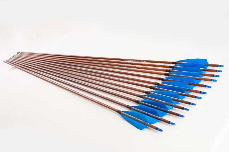 Topoint Pure Carbon Wood Wrap Arrows Feather Fletching For Recurve Hunting Bow Longbow