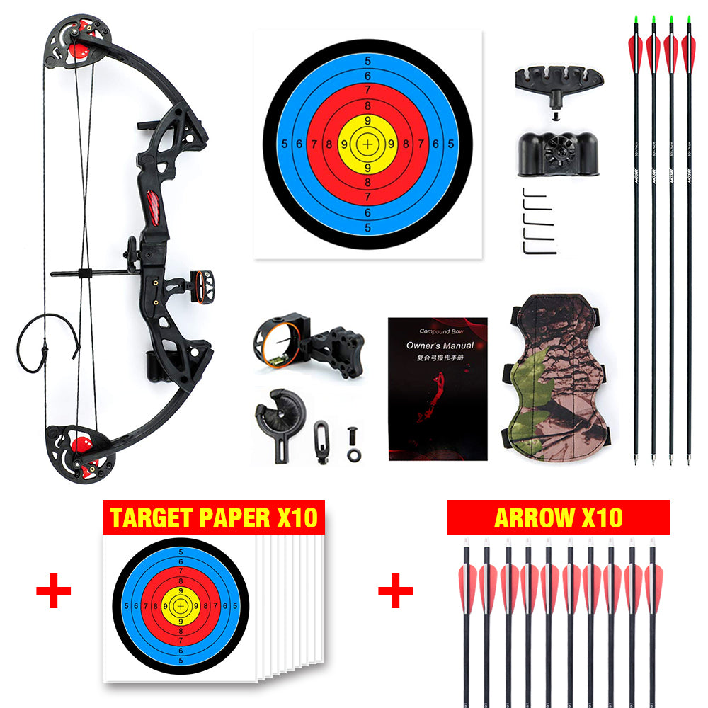 Musen Youth Compound Bow 10-29lbs for Kids Teenager Junior Target Hunting RH/LH