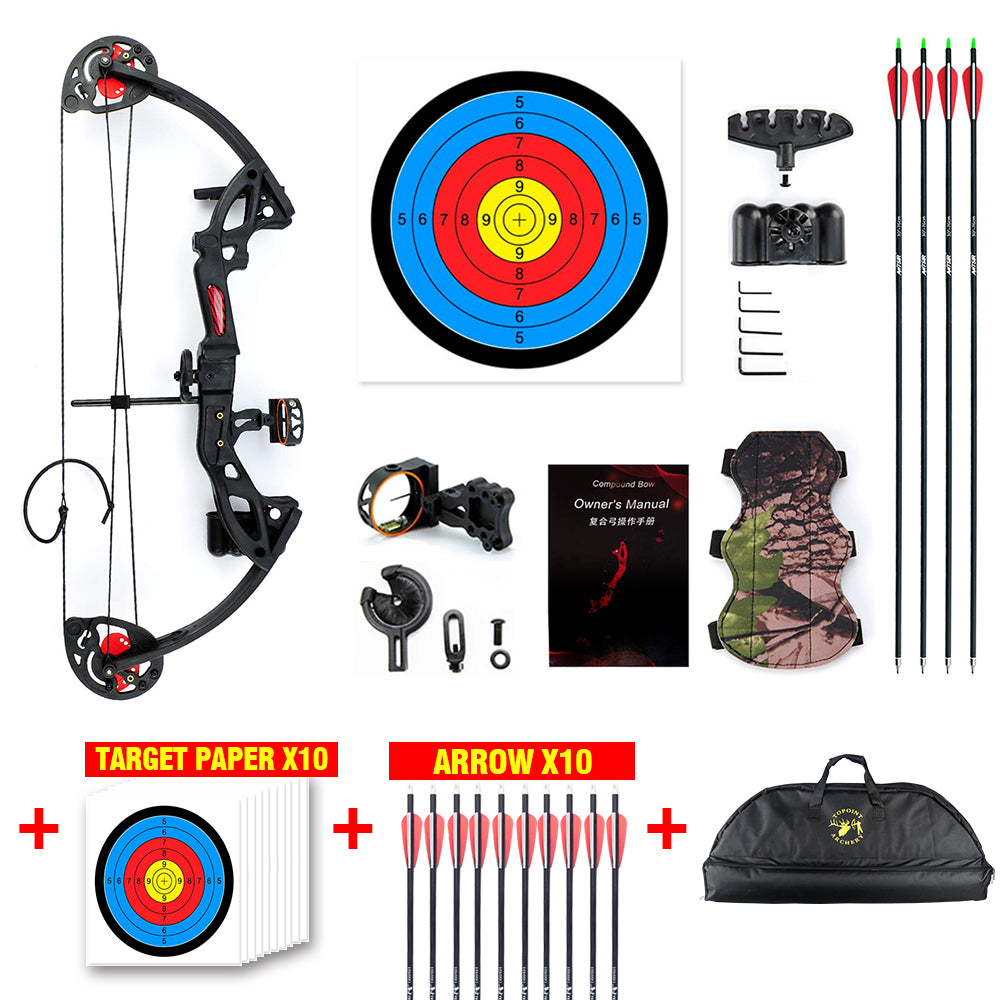 Musen Youth Compound Bow 10-29lbs for Kids Teenager Junior Target Hunting RH/LH