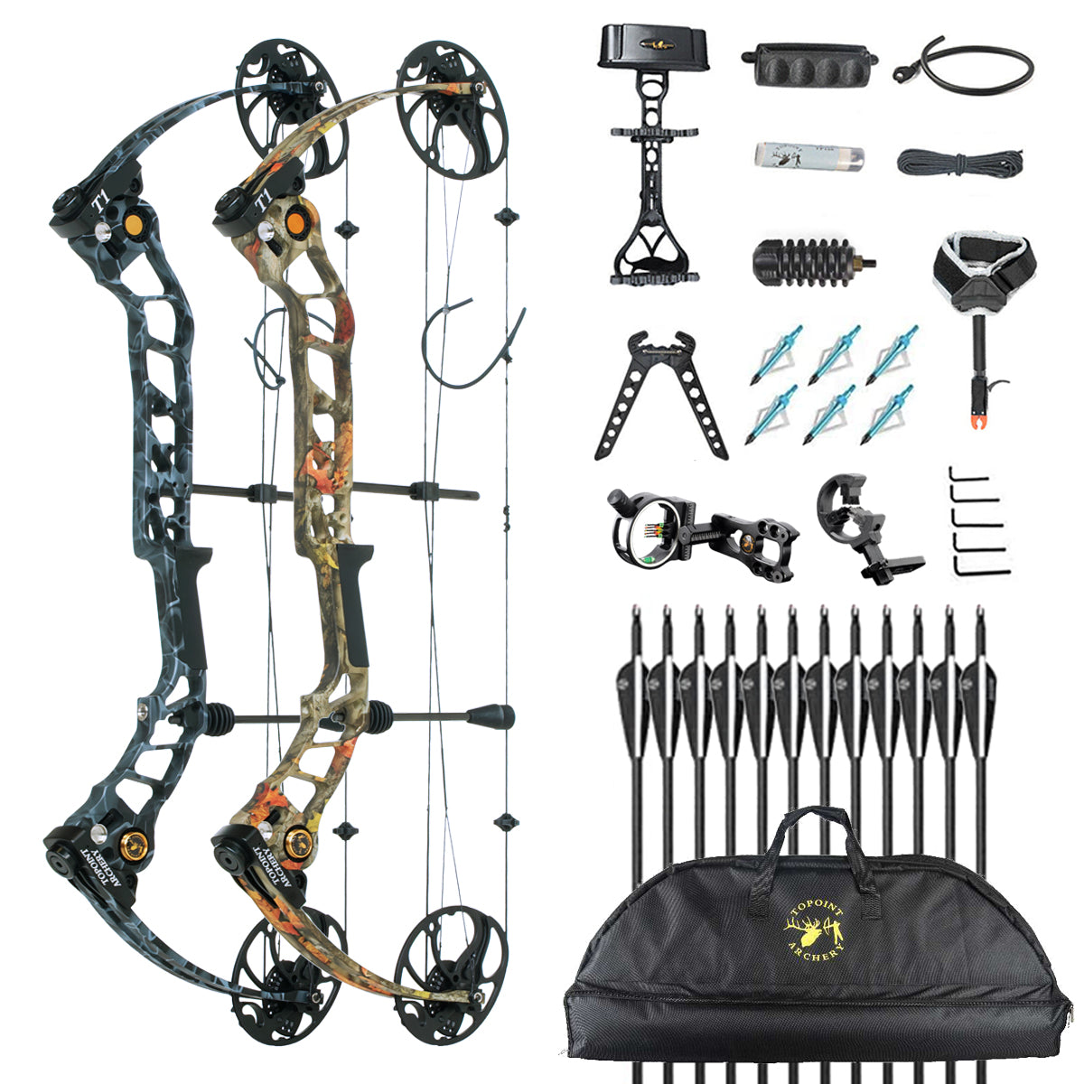 Topoint T1 Hunting Compound Bow RTS Package