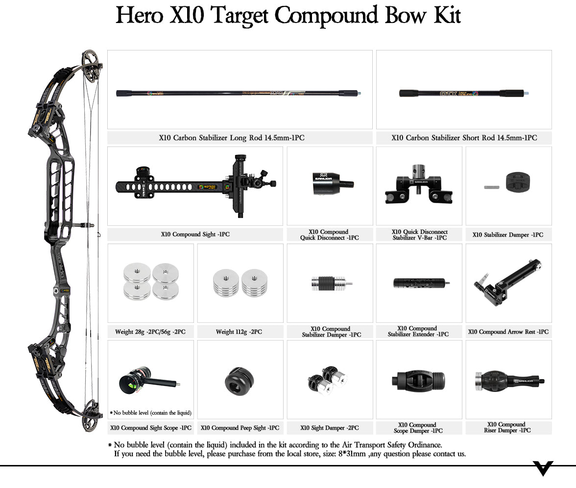 Sanlida Hero X10 Target Compound Bow Kit