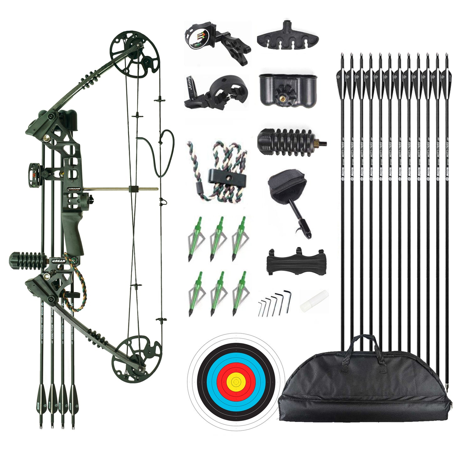 Junxing M120 20-70LBS Compound Bow Archery Hunting and Target RH/LH
