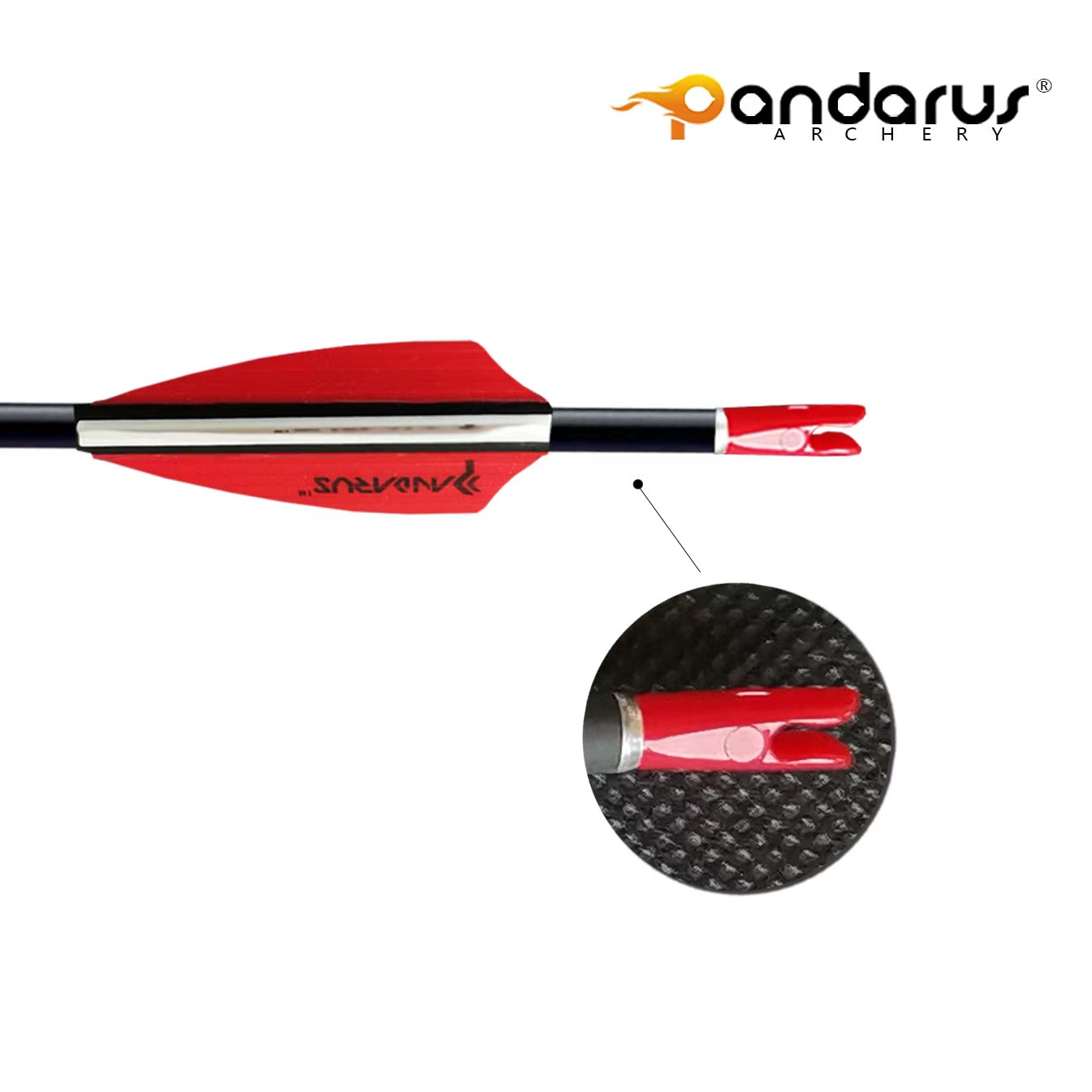 Pandarus ICEPOINT 3.2mm .001 Straightness With Nocks and Tips