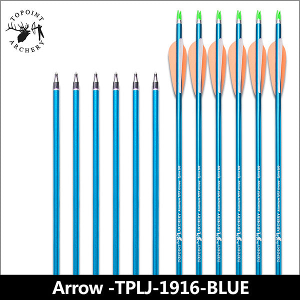 TOPOINT 1916 ALUMINIUM ARROWS FOR COMPOUND OR RECURVE BOW TARGET