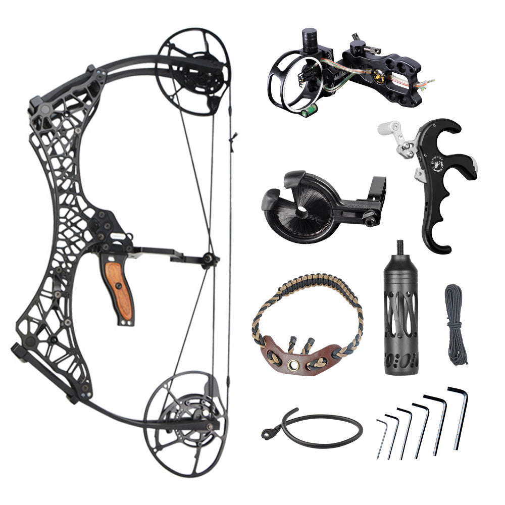 Robin King Compound Bow 350FPS 90% let-off for Hunting Target 40-70lb 24.5-29.5"