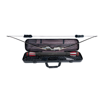 Black Hunter 60" Taken Down Longbow Limbs RH Hard Case Package