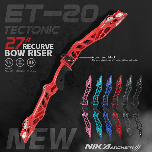 Nika Tectonic 27" ILF Recurve Bow Riser