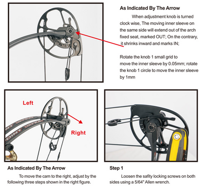 Topoint Defeat Hunter Compound Bow 40-70lb Cam1