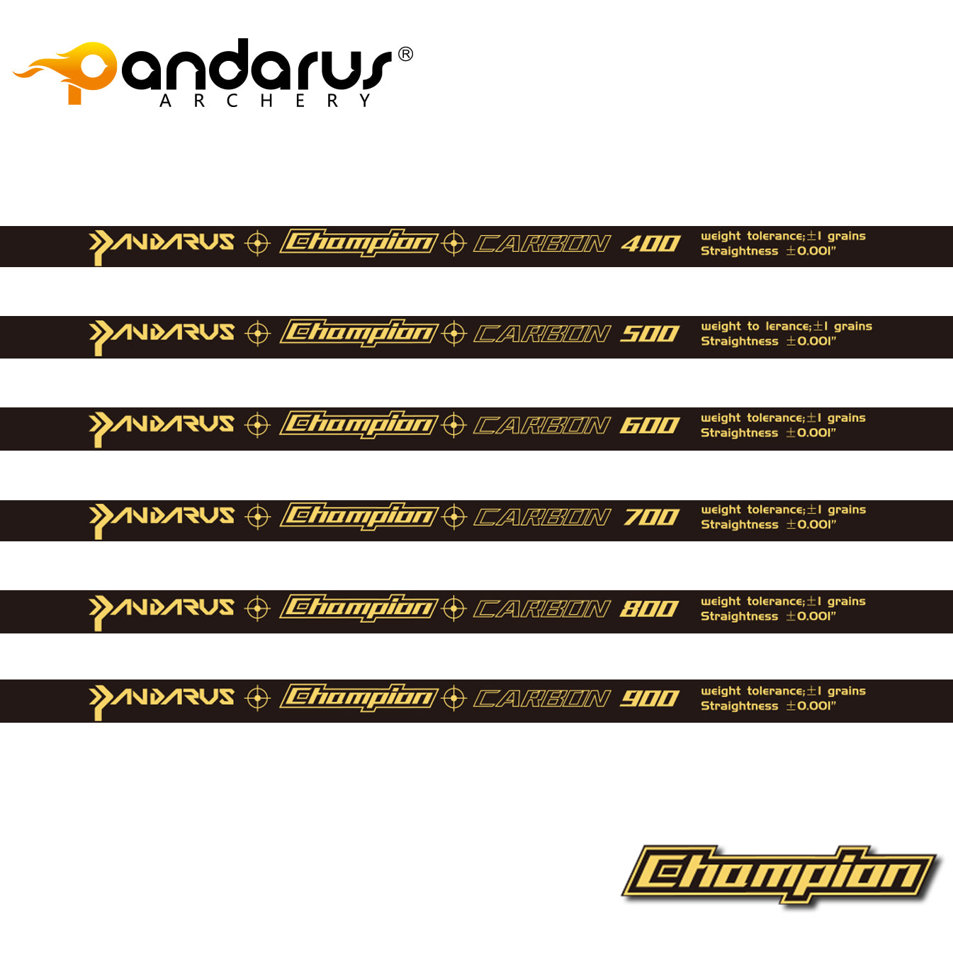 Pandarus Champion Target Arrow Shaft Only