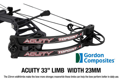 Topoint Acuity 33 Hunting Compound Bow 2026 Upgrade Adjustable Cam