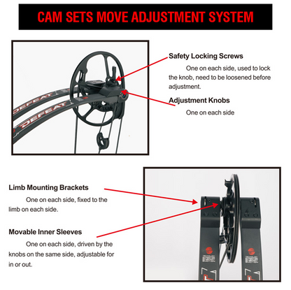 Topoint Defeat Hunter Compound Bow 40-70lb Cam1
