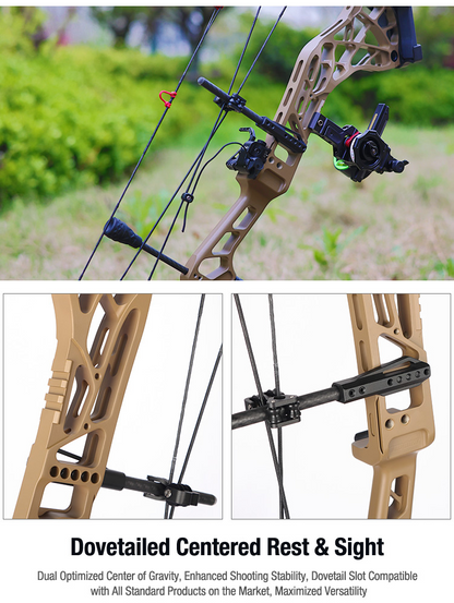 Topoint Defeat Hunter Compound Bow 40-70lb Cam1