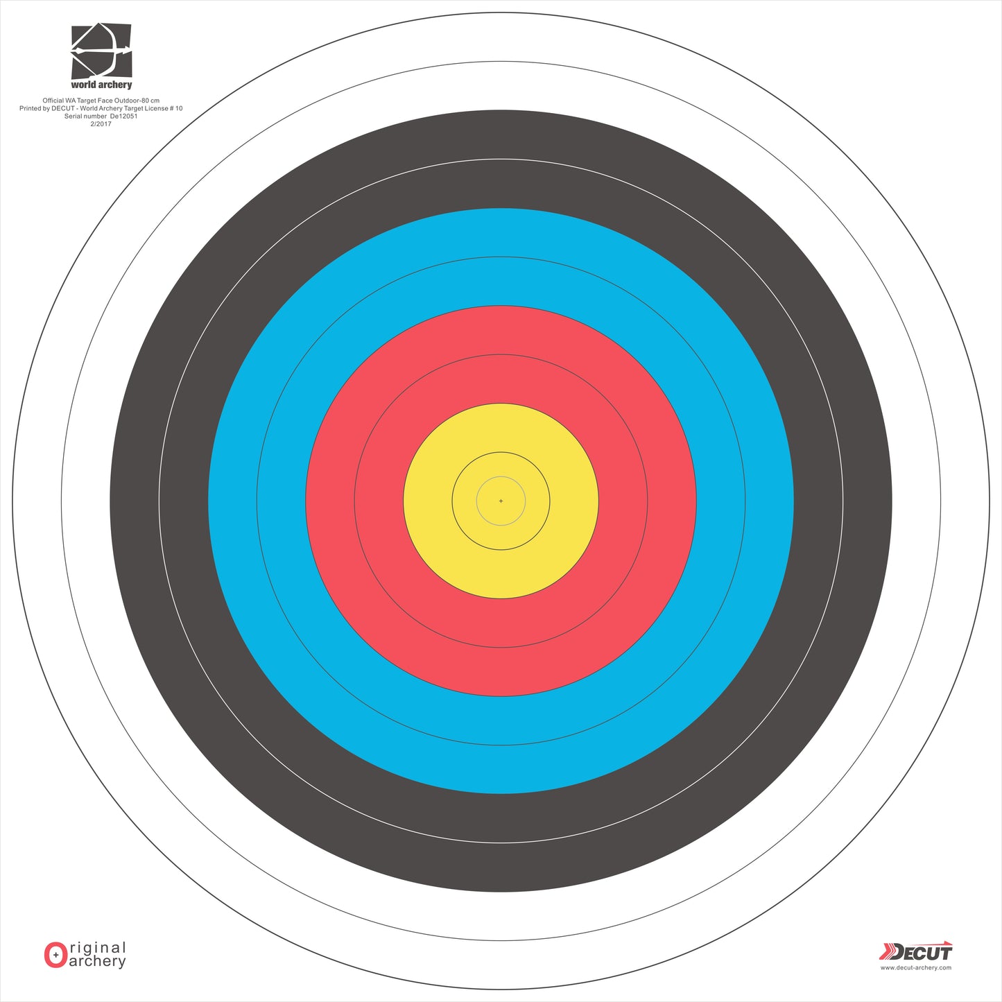 Decut 80*10 Waterproof Target