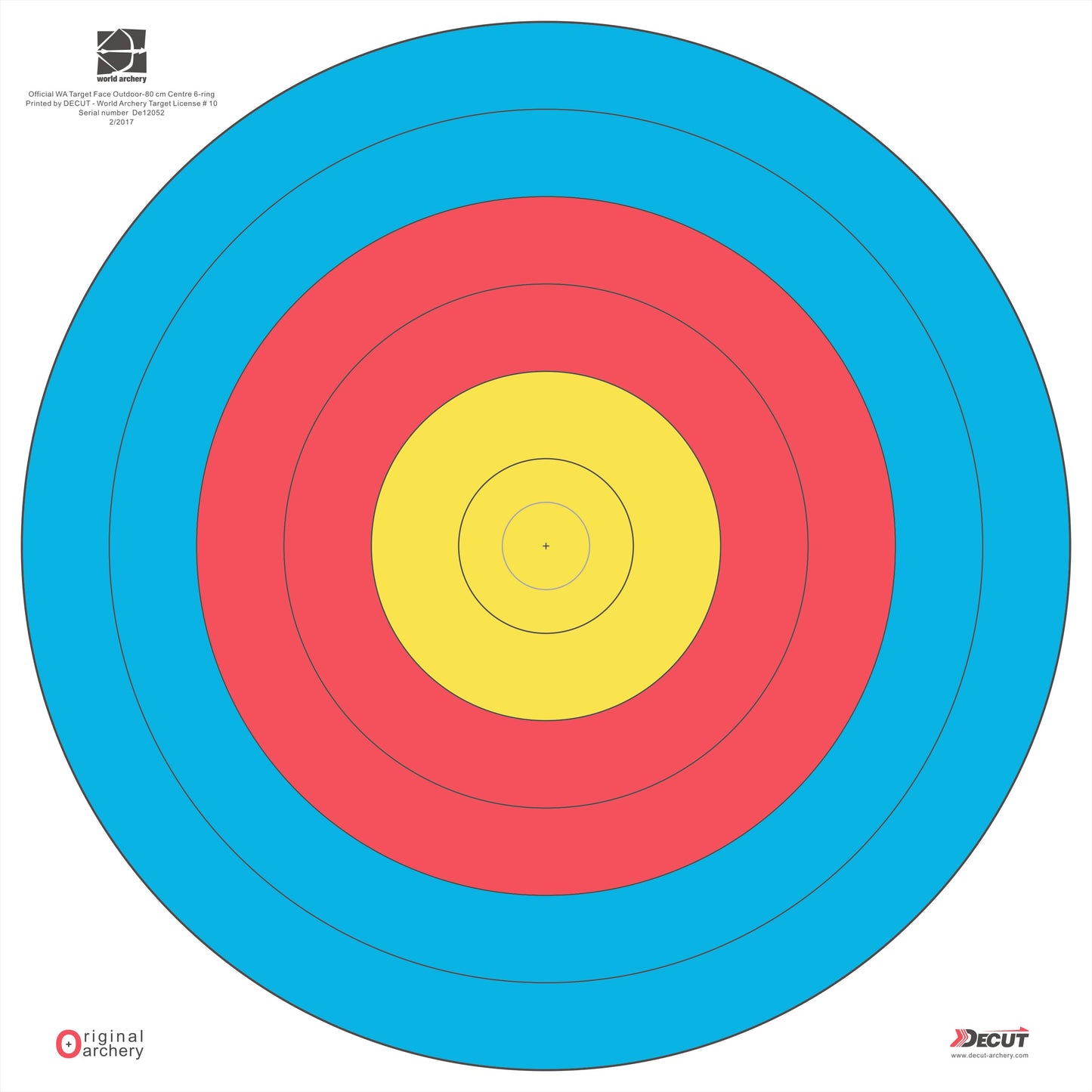 Decut 80*6 Waterproof Target