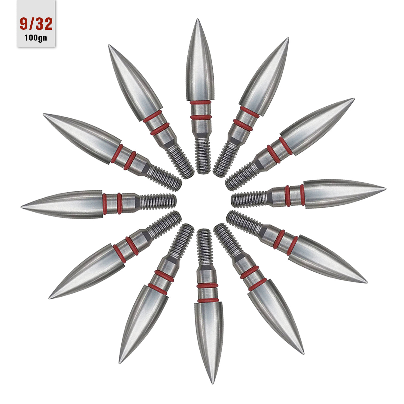 Pandarus Stainless Steel Bullet Points 9/32 19/64 5/16 100-200Gr