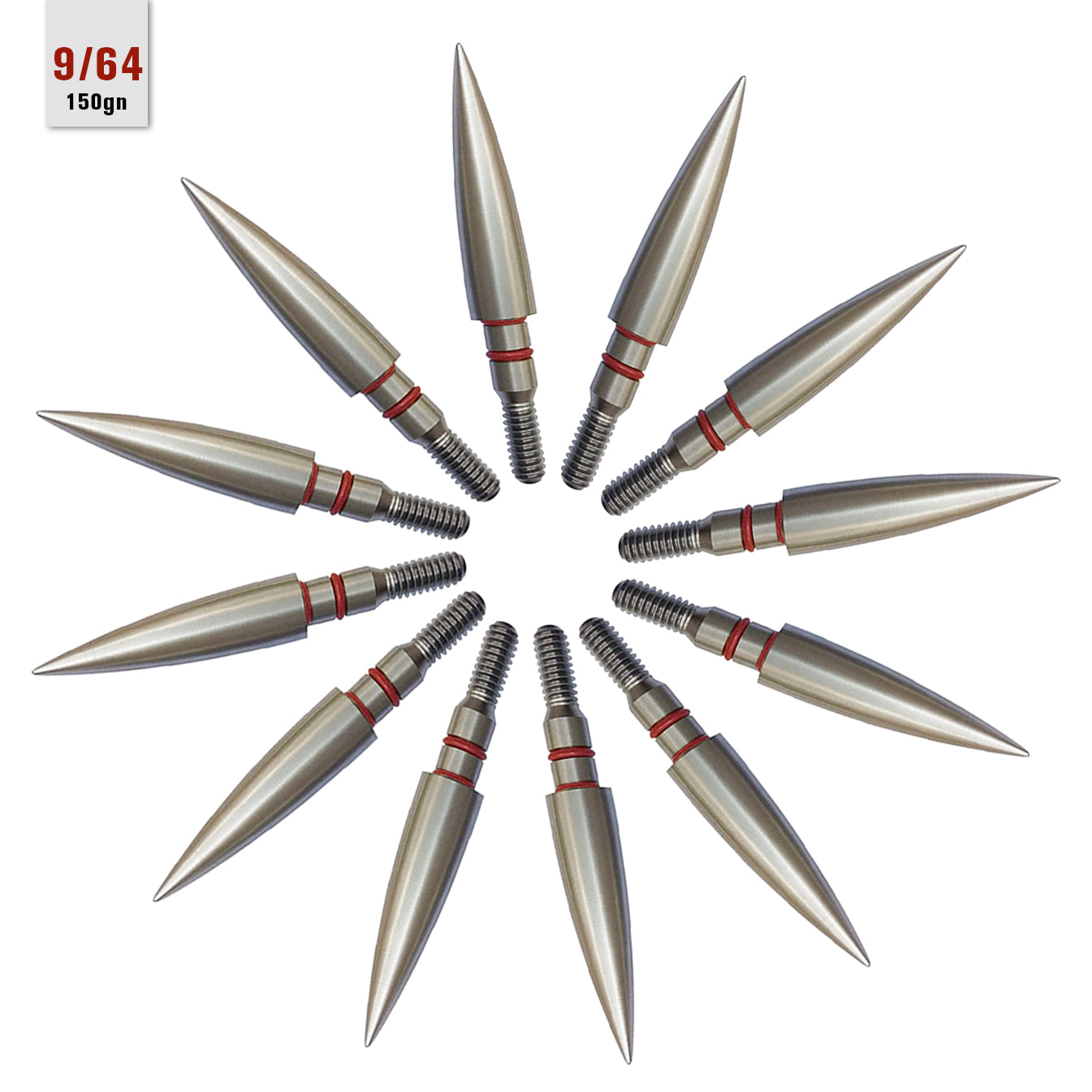 Pandarus Stainless Steel Bullet Points 9/32 19/64 5/16 100-200Gr