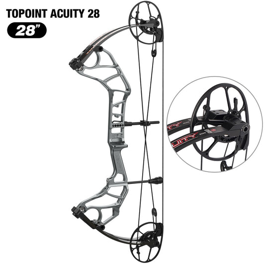 Topoint Acuity 28 Hunting Compound Bow 2026 Upgrade Adjustable Cam