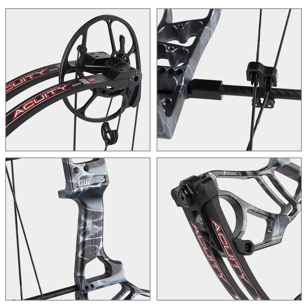 Topoint Acuity 28 Hunting Compound Bow 2026 Upgrade Adjustable Cam