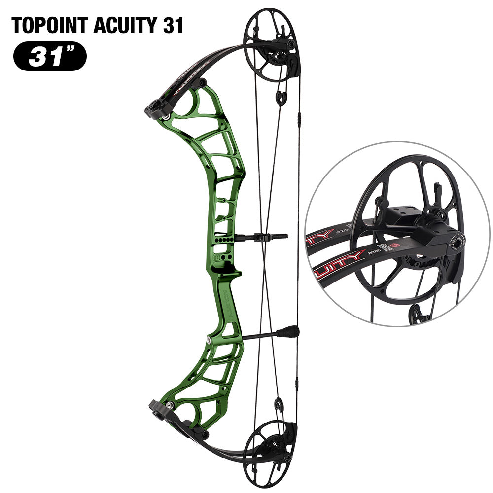 Topoint Acuity 31 Hunting Compound Bow 2026 Upgrade Adjustable Cam