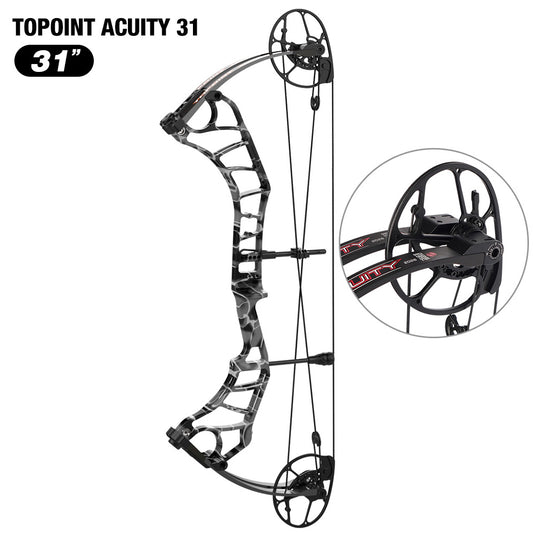 Topoint Acuity 31 Hunting Compound Bow 2026 Upgrade Adjustable Cam