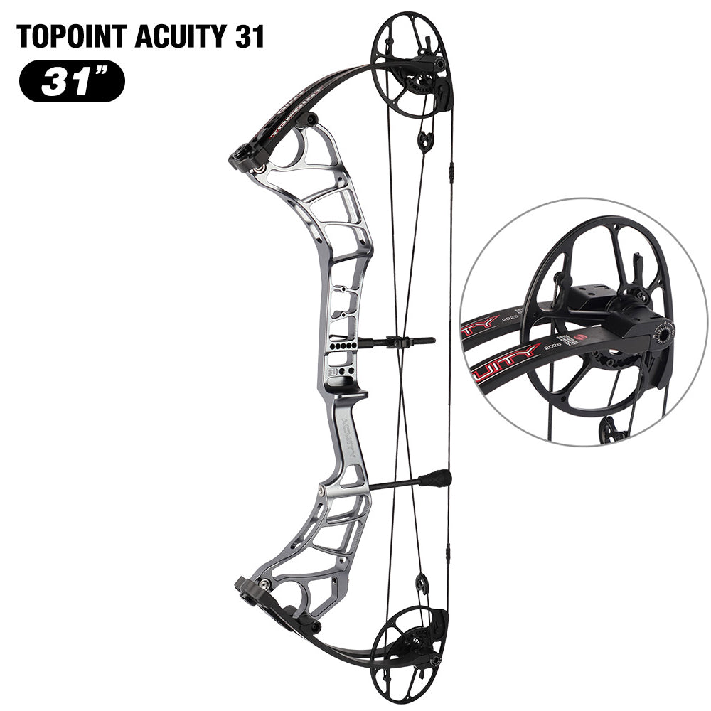 Topoint Acuity 31 Hunting Compound Bow 2026 Upgrade Adjustable Cam