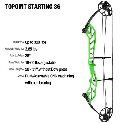 Topoint Starting 36" Target Compound Bow