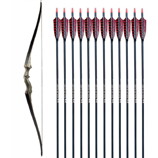 Black Hunter 60" Taken Down Longbow Limbs RH Package