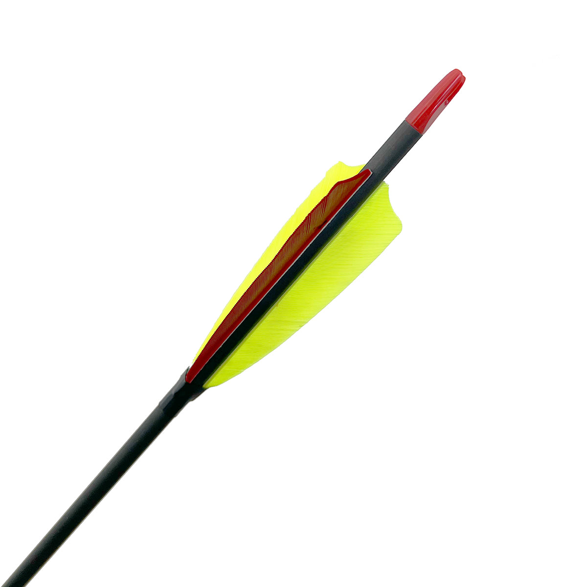 Evercatch 12x 33" PURE CARBON ARROWS FEATHER RECURVE BOW LONGBOW HUNTING TARGET