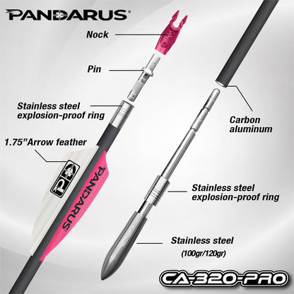 Pandarus CA-320 PRO Tapered Shafts With Stainless Point