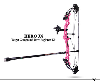 Hero X8 Target Compound Bow Beginner Package