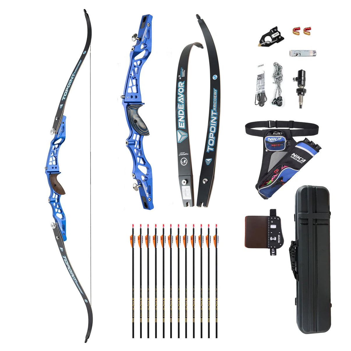 Topoint Barebow Unison Package 18-38lb Right handed - topointarchery