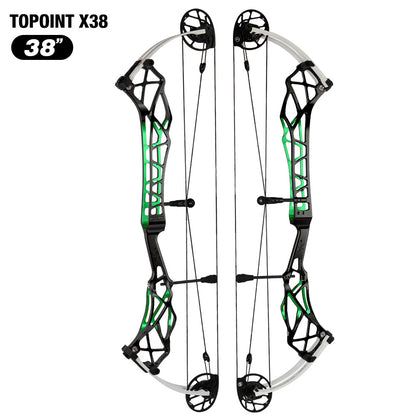 Topoint X38 Target Compound Bow Shoot Through Cam1 RH 2026 with tunning system