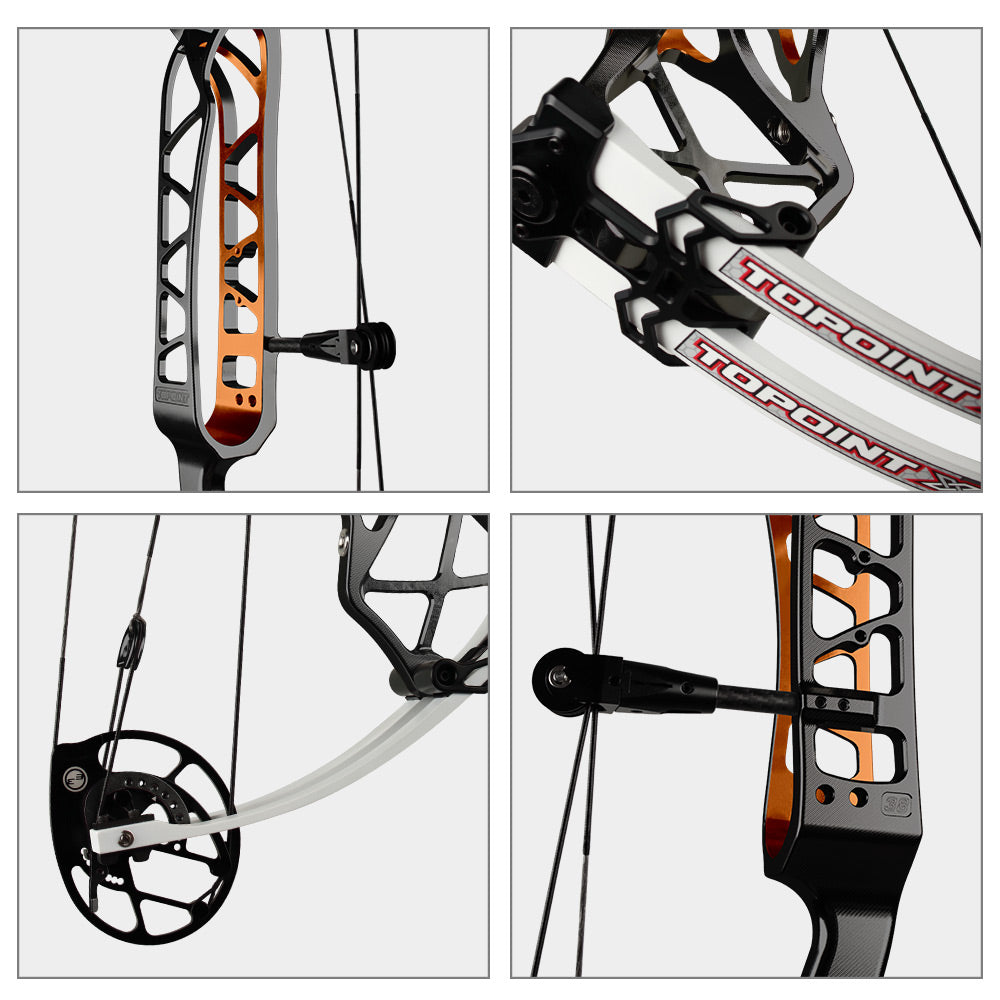 Topoint X38 Target Compound Bow Shoot Through Cam2 RH 2026 with tunning system