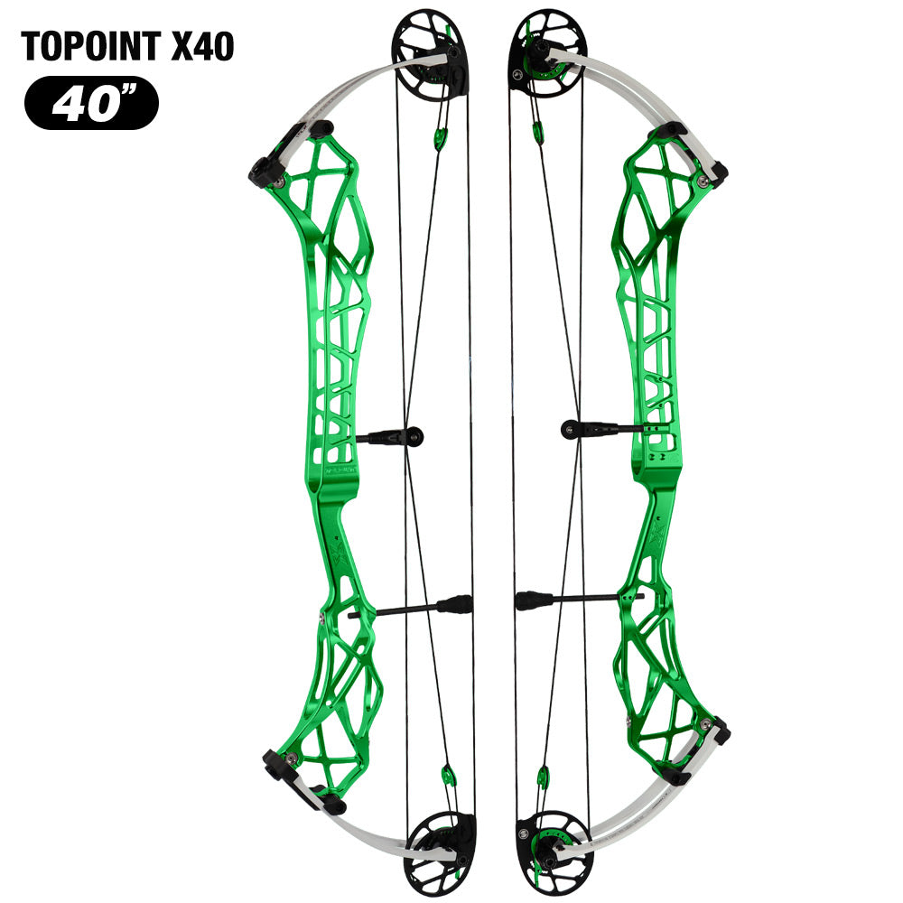 Topoint X40 Target Compound Bow Shoot Through Cam2 LH 2026 with tunning system