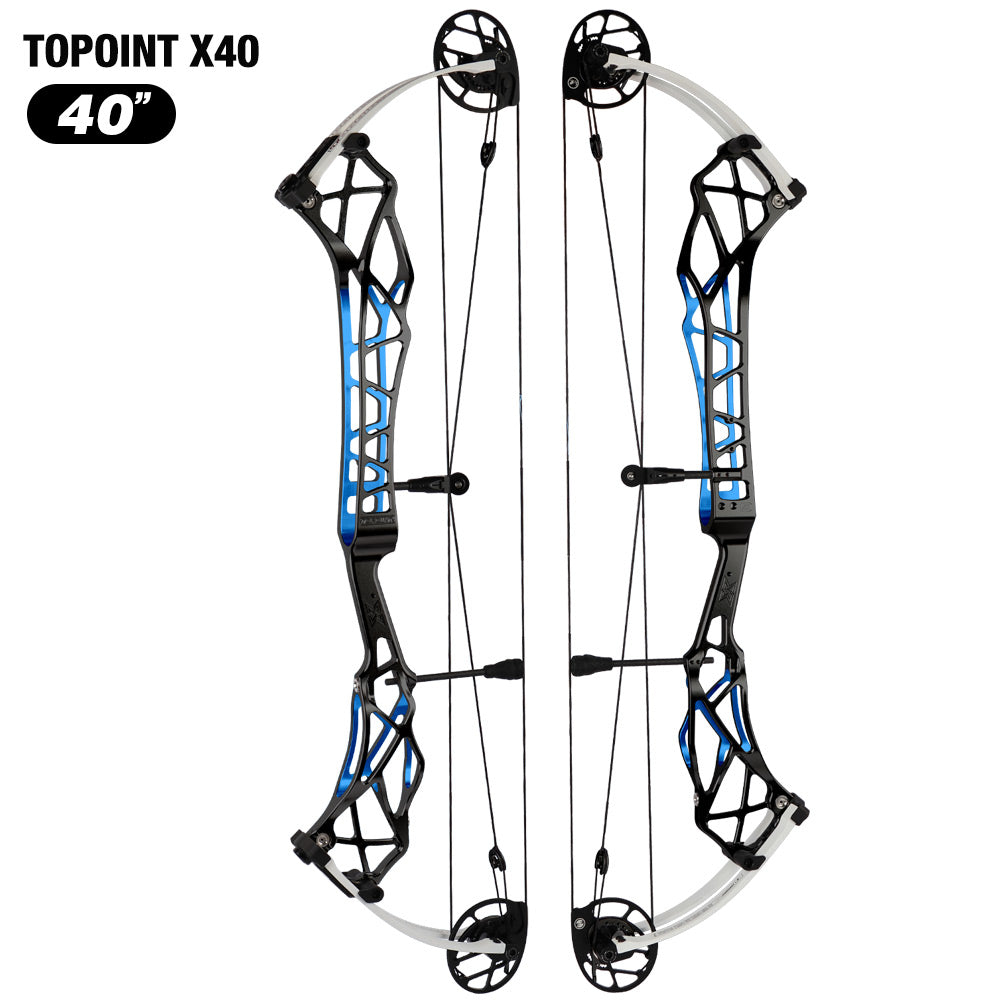 Topoint X40 Target Compound Bow Shoot Through Cam1 RH 2026 with tunning system