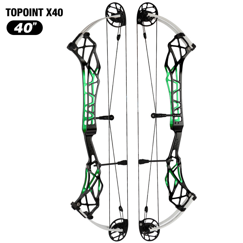 Topoint X40 Target Compound Bow Shoot Through Cam2 RH 2026 with tunning system