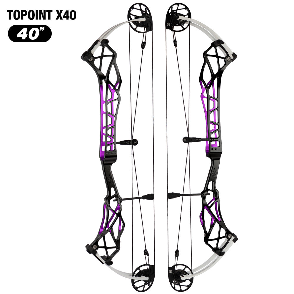 Topoint X40 Target Compound Bow Shoot Through Cam2 LH 2026 with tunning system