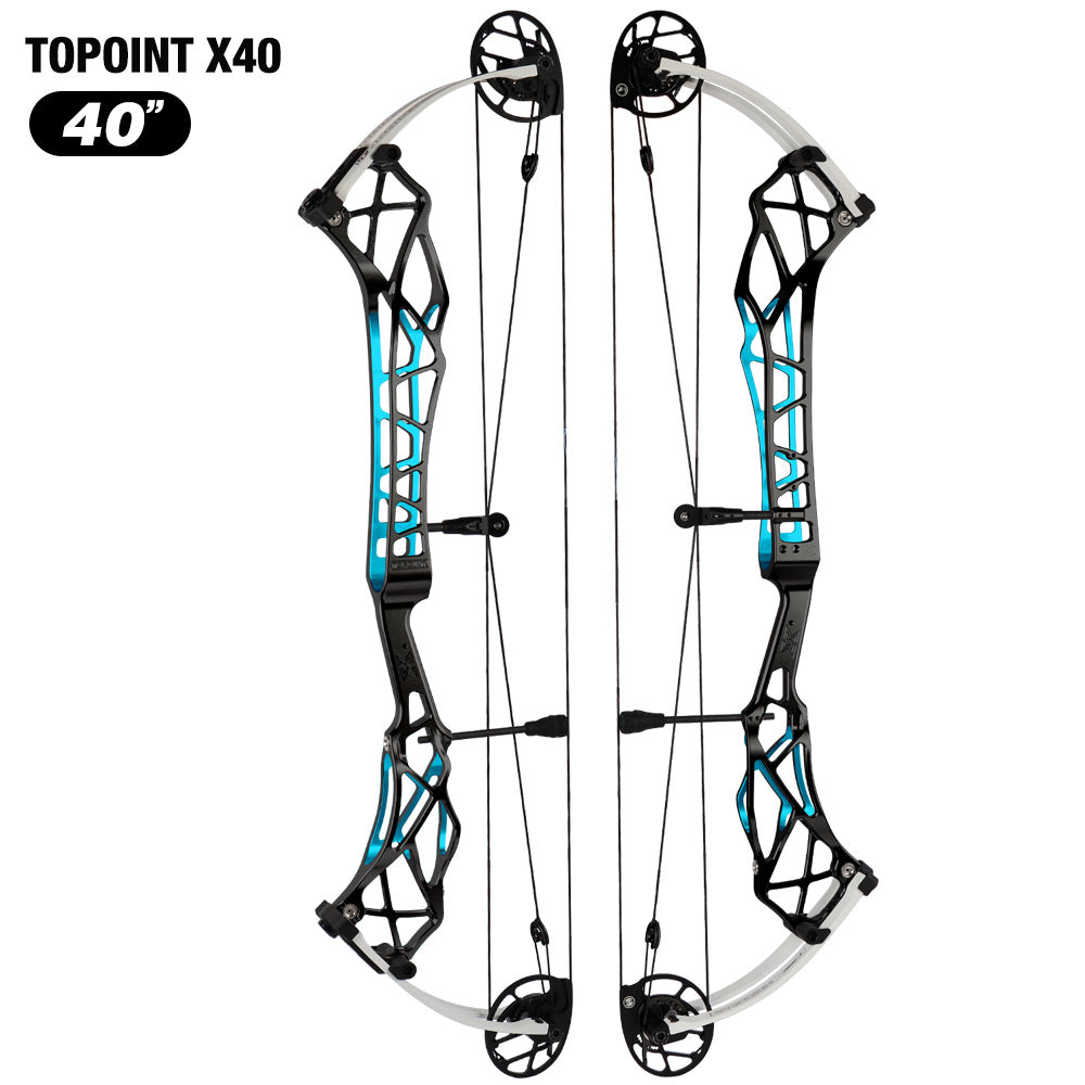 Topoint X40 Target Compound Bow Shoot Through Cam1 RH 2026 with tunning system
