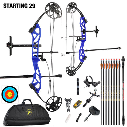Topoint Starting 29 Youth Target Compound Bow Package 12-40lbs RH