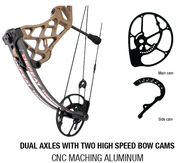 Topoint Defeat Hunter Compound Bow 40-70lb Cam1