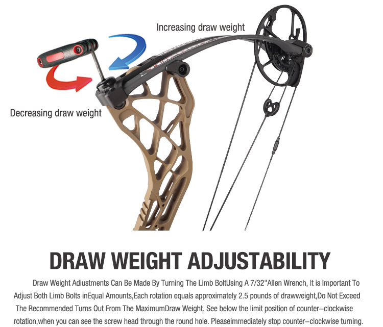 Topoint Defeat Hunter Compound Bow 40-70lb Cam1