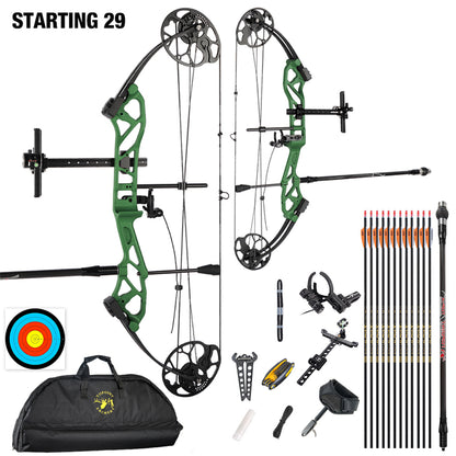 Topoint Starting 29 Youth Target Compound Bow Package 12-40lbs RH