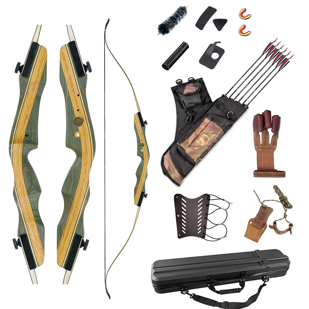 Samick Sage Takedown Recurve Bow 25-60lb RH or LH RTS Full Package