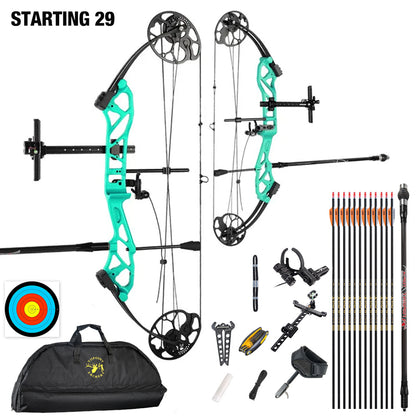 Topoint Starting 29 Youth Target Compound Bow Package 12-40lbs RH