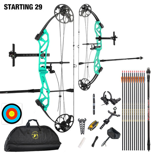 Topoint Starting 29 Youth Target Compound Bow Package 12-40lbs RH